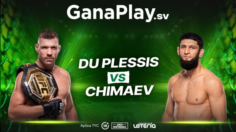 Du Plessis vs Chimaev en UFC 319 por el título de peso medio. GanaPlay El Salvador