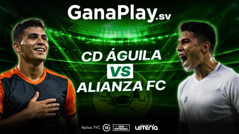 Apuestas del partido CD Águila vs Alianza FC Ganaplay con las mejores cuotas y mercados de El Salvador. ¡Registrate ya!