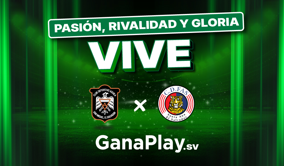 Águila vs FAS en la Liga Mayor de Fútbol El Salvador con resultados y apuestas deportivas en GanaPlay.
