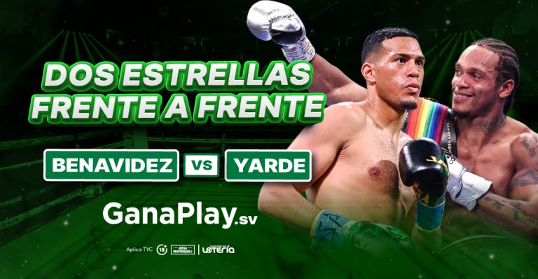Pelea entre Benavídez vs Yarde por el título de peso semipesado con las mejores cuotas y mercados de Ganaplay en el salvador ¡Registrate ya!