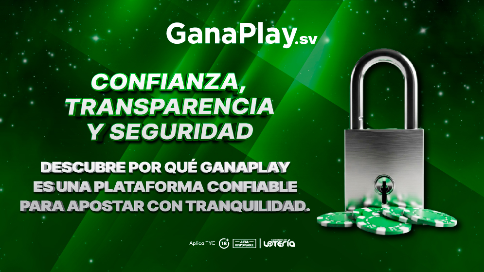Ganaplay El Salvador como casa de apuestas en línea segura, con plataforma digital para pronósticos deportivos, pagos anticipados y protección de datos para usuarios salvadoreños.