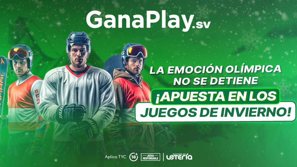Apuestas en esquí, snowboard y hockey sobre hielo Juegos Olímpicos Milano 2026 con Ganaplay El Salvador. Juegos olímpicos de invierno.