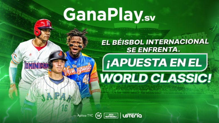 World Baseball Classic 2026 en Ganaplay El Salvador con los mejores equipos internacionales compitiendo en partidos de béisbol 2026 y opciones de apuestas deportivas.