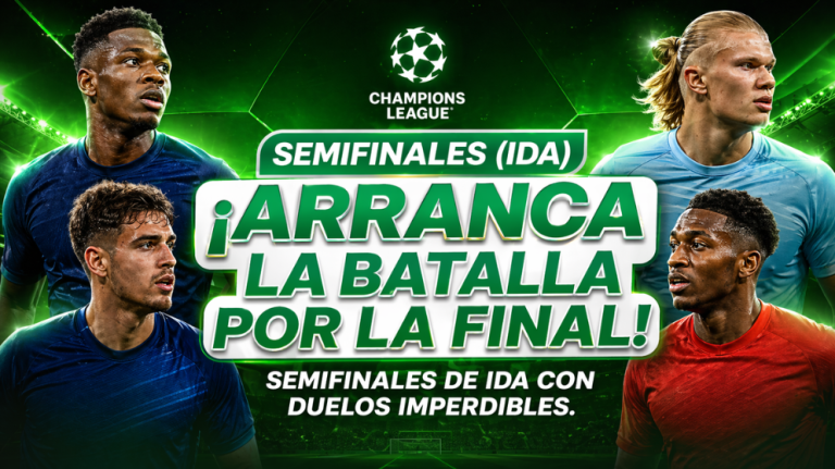 ¡Duelo de titanes! Analizamos las semifinales Champions ida 2026. Pronósticos de fútbol El Salvador, cuotas y claves