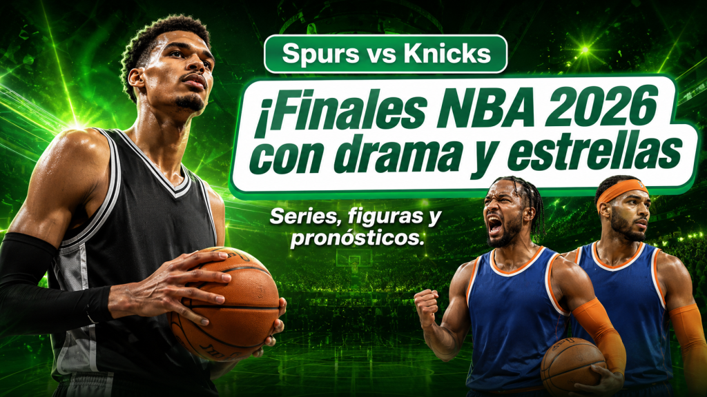 Finales NBA 2026 con New York Knicks vs San Antonio Spurs tras el Juego 7 ante OKC, calendario de la serie y pronósticos de baloncesto para El Salvador.