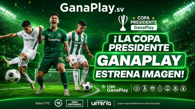 Nuevos uniformes de la Copa Presidente GanaPlay con el logotipo del patrocinador ubicado en la manga derecha.