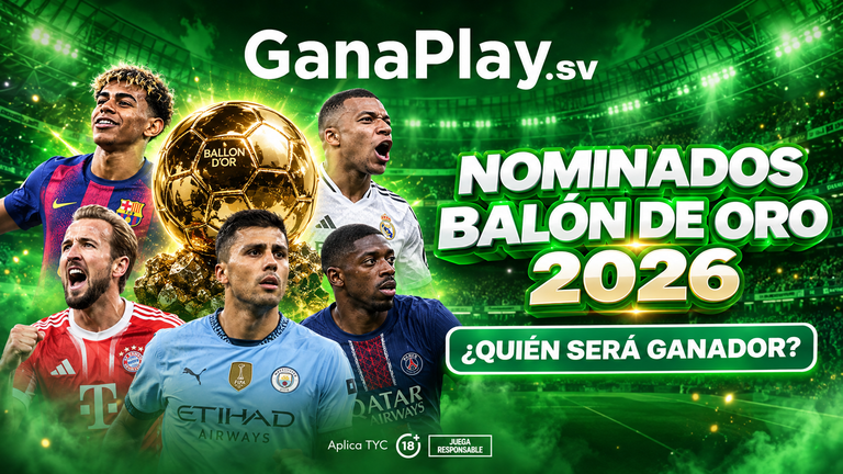 Nominados al Balón de Oro 2026 con Lamine Yamal, Kylian Mbappé, Lionel Messi y Rodri entre los candidatos destacados.